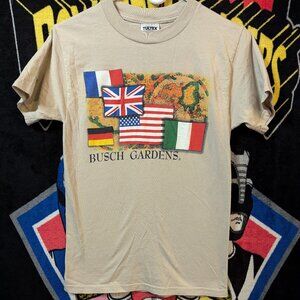 Vintage 90s Busch Gardens Tan T-Shirt.  In great condition, size small.